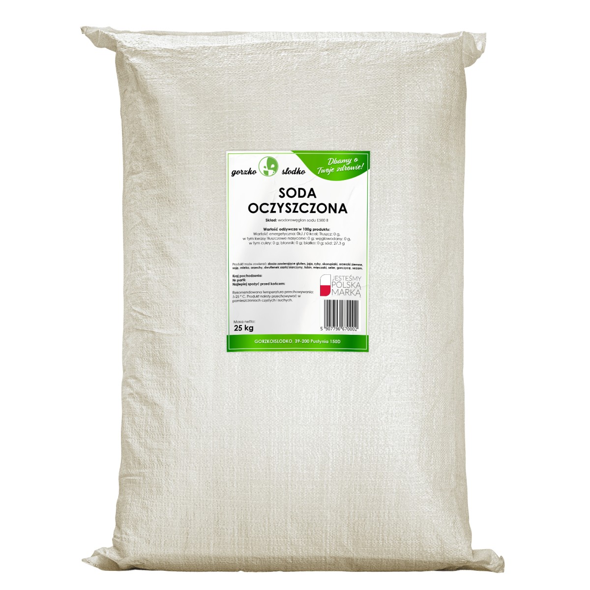 Soda oczyszczona 25kg